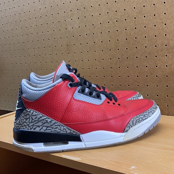 Air Jordan 3 Retro Unite Fire Red Cement Men’s Size 11.5 Sneakers (2020) - Picture 2 of 12